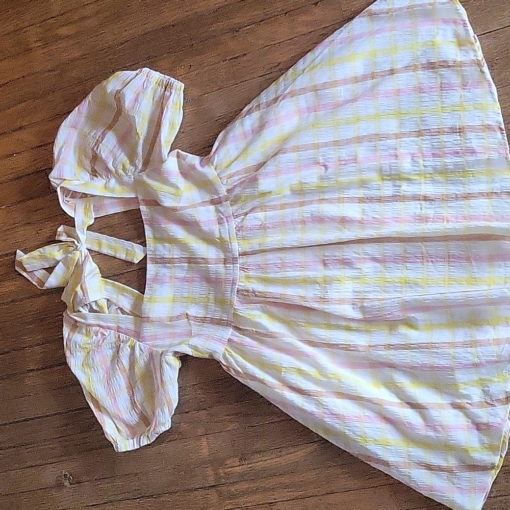Puff sleeve baby doll dress